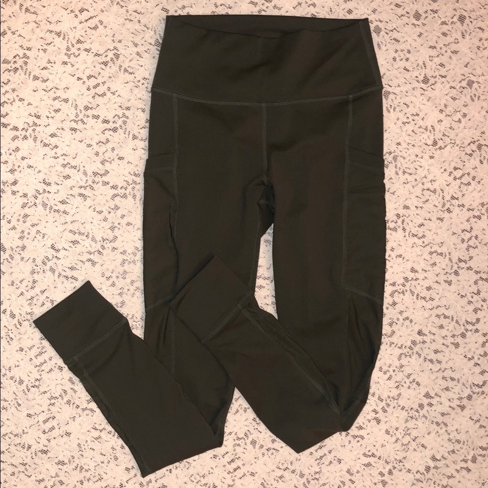 Army Green Powerhold Fabletics Leggings